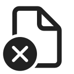 Document Dismiss SVG Icon